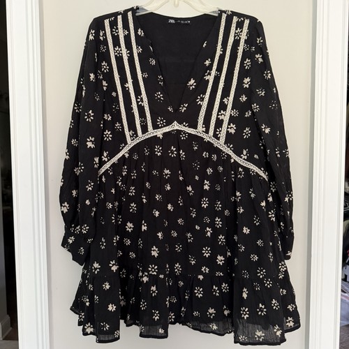 Zara boho top black - zara,