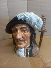 Royal Doulton Toby Jug D6439 Large Vintage, Athos 3 Musketeers Character