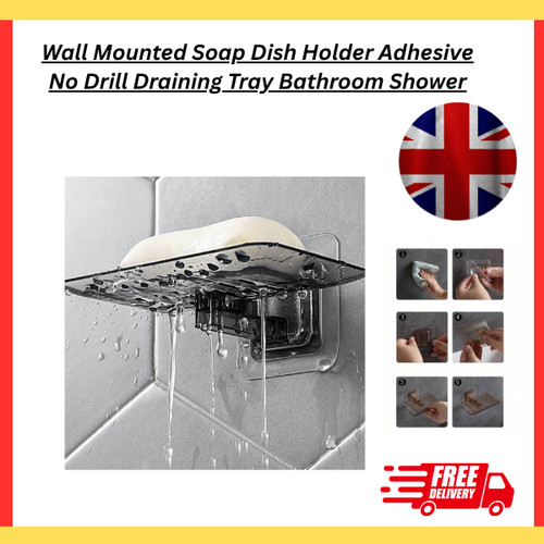Wall mounted soap dish - wall, holder