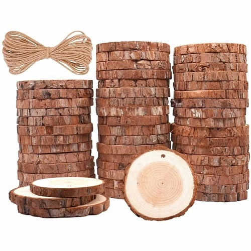 50pcs 8cm wood - wood, slices