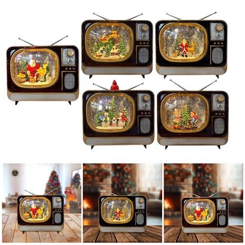 Christmas snow globes - christmas, tv