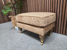 Sofa.com Bluebell Small Rectangular Footstool In William Morris Marigold