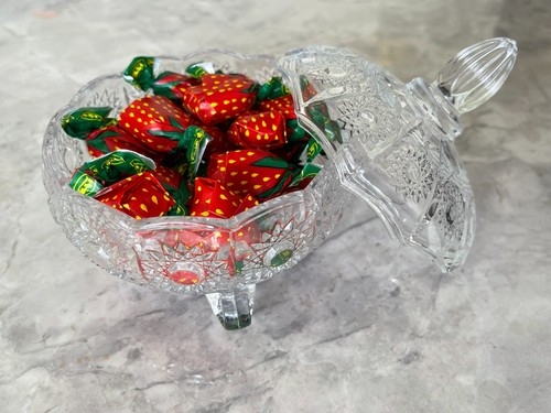 Glass round sweet - sugar, candy