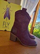 Fly London Women's Daxi166flyWestern Boot Size Uk 2.5 burgundy