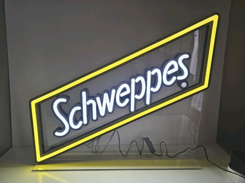 Schweppes light sign pub - up,