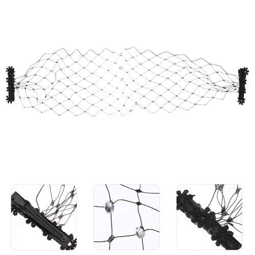 Unique black mesh - black, with