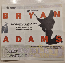 TICKET STUB-BRYAN ADAMS-