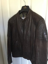 Rare Belstaff Pendine Sands Limited Edition Leather Jacket 44/54 Pit To Pit 22in