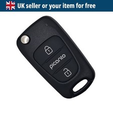 For Kia Picanto Remote Key Fob Case And Blade 3 Buttons .