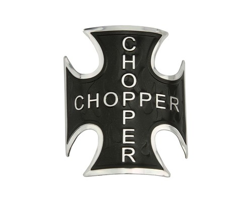Iron cross chopper name plate - iron,