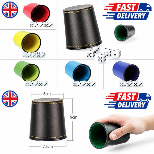 Leather dice4000 cup with - pu,