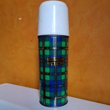Vintage green tartan thermos - vintage,