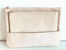 Valentino Valentina Blush Nude Double Clutch Make Up Wash Bag Travel Pouch Set