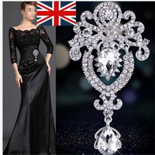 Large Flower Bridal Brooch