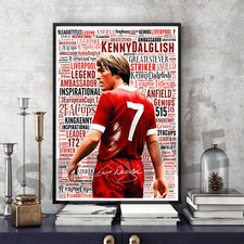 Kenny Dalglish Liverpool FC Print Memorabilia/Collectable/Gift signed #198