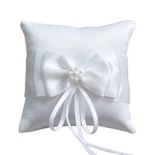 Cushion Wedding Ring Pillow Bridal Ceremony Ring Pillow Ring Bearer Pillow Decor