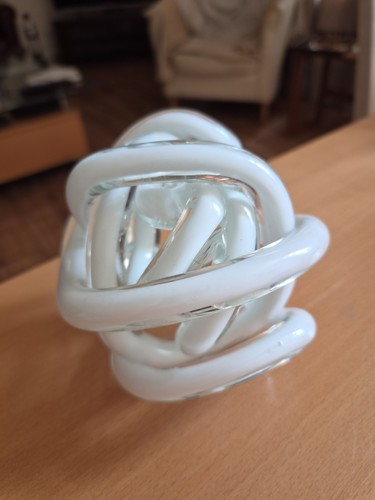 Art glass white infinity - glass~,