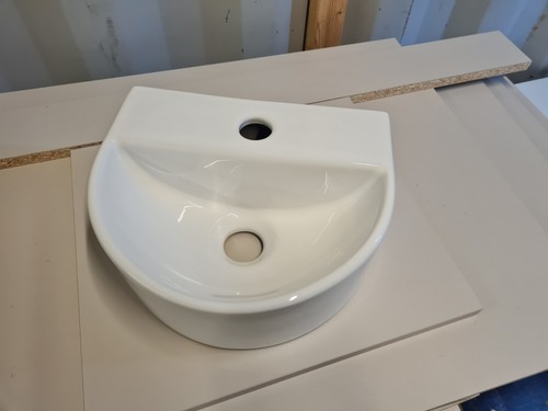 Small ceramic cloakroom basin - cloakroom,