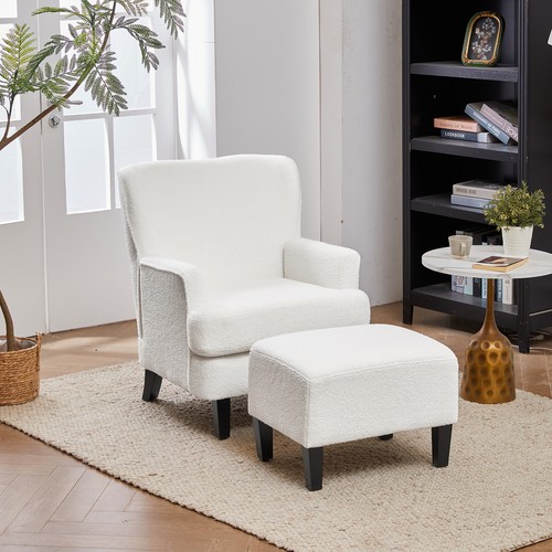 Modern footstool set wingback - modern,