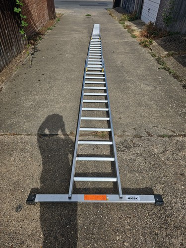 Pro aluminium leaning ladder - aluminium,