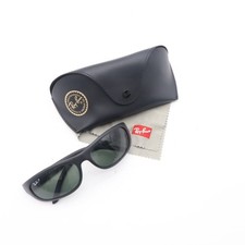 Ray-Ban RB 4033 Polarized Wrap Sunglasses Black/Green UV400 w/ Case