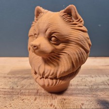 Pomeranian Dog Bust