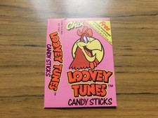 Foghorn Leghorn Slider #19  & Packet 1990 Looney Tunes Chix Confectionery