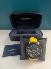 Mens nautica watch with case