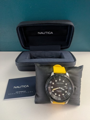Mens nautica watch - with, case