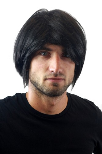 Wig men black - wig, up