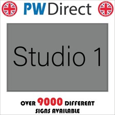 SIGN Studio 1 Door Plaque Room