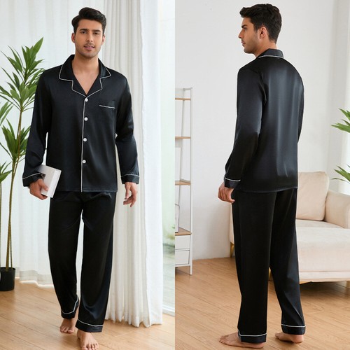 New mens silk satin - silk, pyjamas
