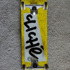 Cliche Skateboards Paper yellow Skateboard - 7.5"
