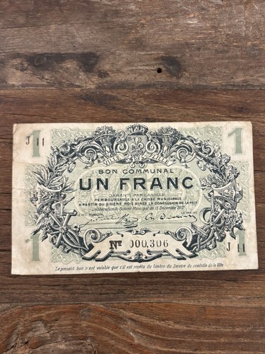 French local francbanknote - local, 1