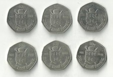Ireland Set of 6 x 50 Pence 1988 Dublin Millenium (KM#26)