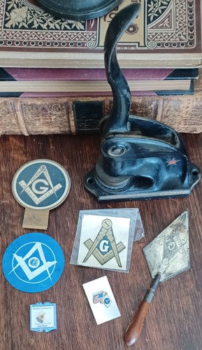 Variety vtg masonic items - variety,