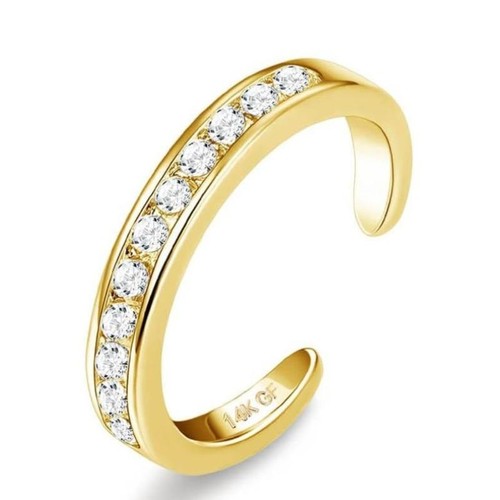 14k gold plated toe rings - plated, for