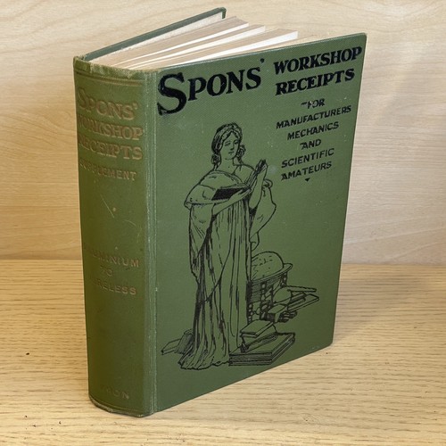 Spon workshop receipts - spon's,
