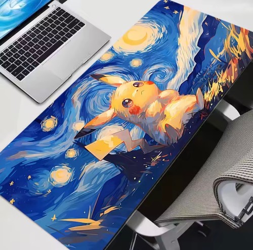 Pikachu mouse pad starry night - mouse,