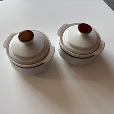 2  x Cream Stoneware Soup