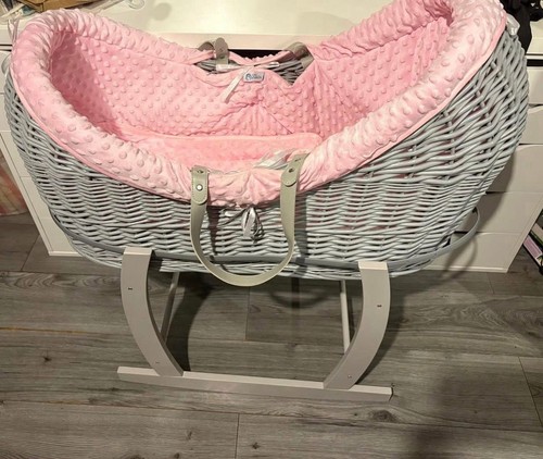Moses basket padded - basket, wicker