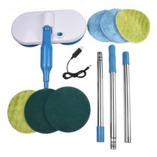 Electric Floating Mop |Rechargeable Motorised Spin Mop + 6PCS Cleaning Pads