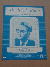 Steve Allen - What Is A Husband? sheet music