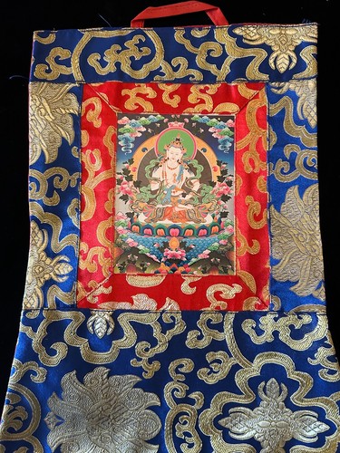 Vajrasattva postcard thangka - vajrasattva,
