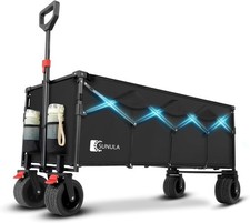 Sunula 400L Folding Festival Trolley Cart Heavy Duty Collapsible Beach Festival