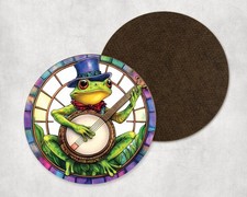 Watercolour Frog Playing Banjo