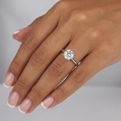 Solitaire engagement ring 14k - solitaire,