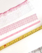 Baby Pink and white Lace