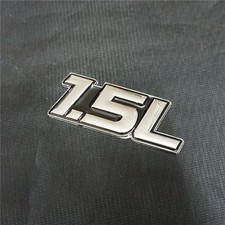 1x Chrome 1.5L Black Metal Decal Sticker Badge Emblem Diesel Limited Engine Auto