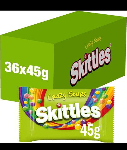 Skittles crazy sours box 36 - skittles,